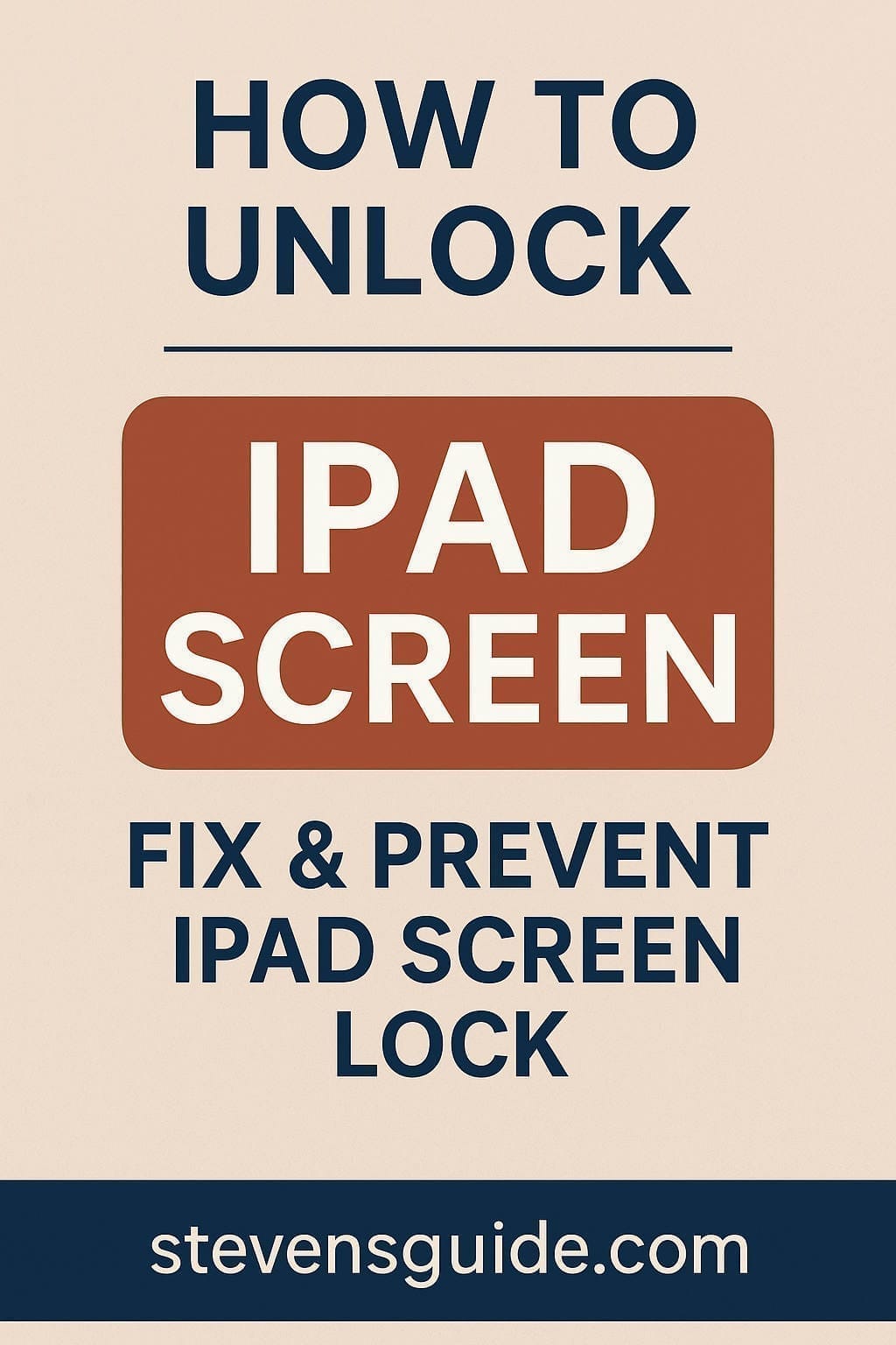 How to Unlock iPad Screen