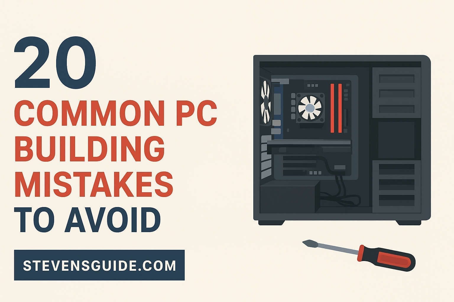 20 Common PC Building Mistakes to Avoid (Beginner’s Complete Guide) 20 Common PC Building Mistakes to Avoid (Beginner’s Complete Guide)
